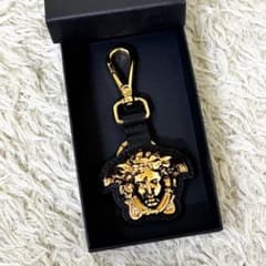 未使用】ヴェルサーチ キーホルダー メデューサ キーリング ゴールド