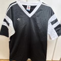 激レア‼️adidas Vネック ゲームシャツ ブラック - メルカリ