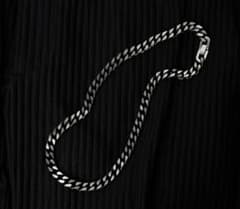 定価25000円ブラックチェーンネックレス、ブレスレットのサムネイル