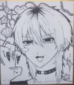 た*る様 手描きイラスト　アナログ　色紙イラスト　男の子　創作男子のサムネイル