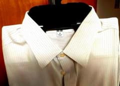UNIQLO ワイシャツ 長袖 ストライプ柄 Mサイズのサムネイル