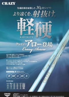 CRAZY Arrow Flex-S シャフト スカイブルー - メルカリ