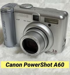 Canon PowerShot A60 動作確認済 フラッシュOK 単3コンデジ Canon PowerShot A60 動作確認済 フラッシュOK 単3コンデジ - メルカリ