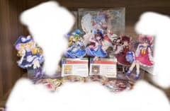 14点 東方Project 博麗霊夢 霧雨魔理沙 アクスタ 缶バッジ 学生証