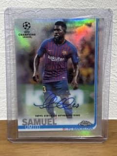 Topps Chrome 直筆サインカード ウンティティ バルセロナ - メルカリ