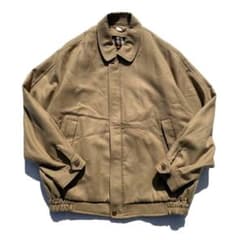 90s】Japan製 DAKS ジップアップ ドリズラージャケット ベージュ