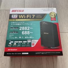 BUFFALO Wi-Fi 7 ルーター WSR3600BE4P-BK 新品 - メルカリ