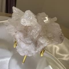 ピンクレムリアンクォーツ　天然石 水晶 クラスター 原石 置物のサムネイル