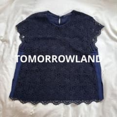 TOMORROWLAND collection レース 半袖 トップス ネイビー - メルカリ