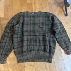 Polo by Ralph Lauren チェック柄ニット Lのサムネイル