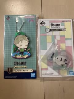 SPY×FAMILY Ichiban Kuji Prize H: Clear Rubber Charm Prize F: Acrylic Stand