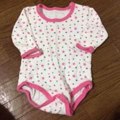 ☆女の子 ボディースーツ 2枚セット 80のサムネイル