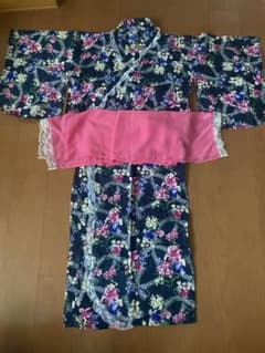 レース付きセパレート浴衣Sサイズ帯付きのサムネイル