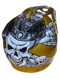 【極レア】【着用回数10回未満】SHOEI　ヘルメット　モトクロス　ドクロ　総柄 極レア】【着用回数10回未満】SHOEI ヘルメット モトクロス ドクロ 総
