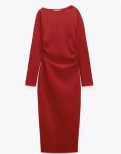 ★値下げ！売り切りたいですZARA ワンピース　ドレス　赤　レッドのサムネイル
