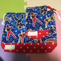 KSママ様専用☆キュウレンジャー お弁当袋８とコップ袋６☆のサムネイル