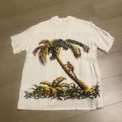 アロハシャツ　IOLANI hawaiian ヤシの木登りのサムネイル