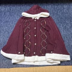 パール裏ボアニットポンチョ　レディースのサムネイル