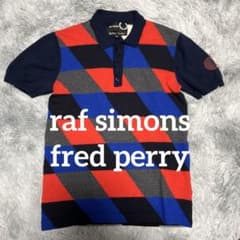 Raf Simons Fred Perry ポロシャツ L raf simons × Fred perry knit polo shirt - メルカリ