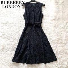 極美品✨バーバリー ワンピース シャドーチェック シルク リボン