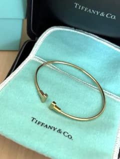 Tiffany&Co ティファニー Tナローワイヤー ブレスレットK18のサムネイル