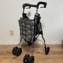 極美品 ヘルシーワンW プリマドンナ グレーチェック 歩行器 - メルカリ