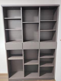 【ニトリ】大型本棚 アデル 120BS（ダークブラウン / 上下分割可能） ニトリ】大型本棚 アデル 120BS（ダークブラウン / 上下分割可能
