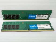 Crucial DDR4-2666 16GB (8GB×2枚) - メルカリ