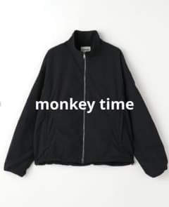 monkey time ダブルクロス トラック ジャケット 撥水機能 ブラック 