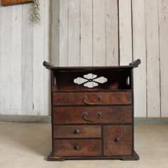 Antique small drawers (5 drawers), vintage furniture, antique cabinet, document cabinet, old furniture, antique tools.