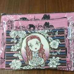 (土日限定お値下)JeffreyFulvimari☆フラットポーチセットS＊Mのサムネイル