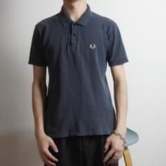 FRED PERRY 半袖ポロシャツ ワンポイント刺繍 ネイビー/CZ9 - メルカリ