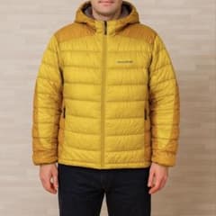 美品✨モンベル 800FP U.L.ダウン ガイドパーカ XL イエロー - メルカリ