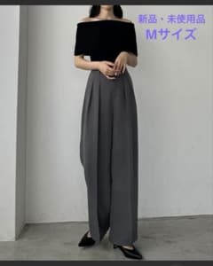 【Louere / ルエレ】ワイドパンツ グレーのサムネイル