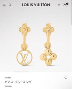 LOUIS VUITTON ピアス ブルーミング M64859 - メルカリ