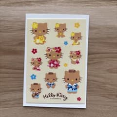 ハローキティ 夏の花柄シールのサムネイル