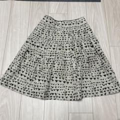 総柄 フレアスカート ひざ丈　日本製のサムネイル