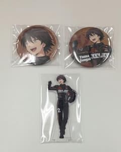 暗殺教室 磯貝悠馬 トレーディングアクリルスタンド 缶バッジ