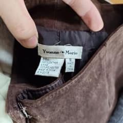 USED古着 90S Yvonne Marie ヌバックレザーパンツ メンズ 8のサムネイル