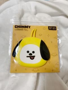 BT21 공식 CHIMMY 캐리 케이스 키 체인 여행 이름 태그