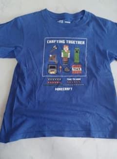 Minecraft Tシャツ 130サイズ 青　UNIQLOのサムネイル