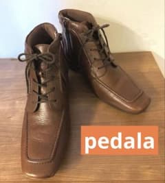 ペダラ pedala アシックスウォーキング 23 サイドジップブーツ 本革