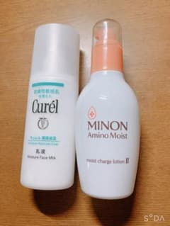 キュレル乳液とミノン化粧水のサムネイル