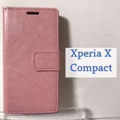 Xperia X Compact レザー ケース カバー 桃のサムネイル