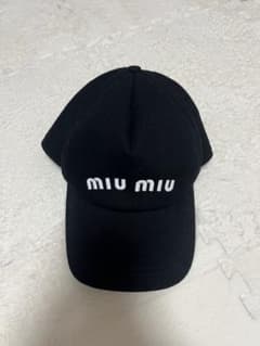 ※美品(クリーニング済)MIUMIU ドリルベースボールキャップ S 美品(クリーニング済)MIUMIU ドリルベースボールキャップ S - メルカリ