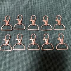 回転式dカン付きナスカン10個セットのサムネイル