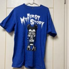 MY FIRST STORY マイファスくんTシャツ 青 - メルカリ