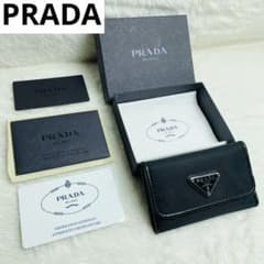 極美品正規品PRADA キーケースナイロン　ブラック 6連キーケース　大人気