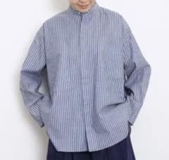 美品【ジャーナルスタンダードラックス】ストライプ スタンドカラー