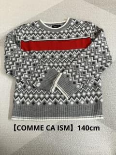 【COMME CA ISM】140cm 雪柄 厚手ニット セーター 秋冬のサムネイル